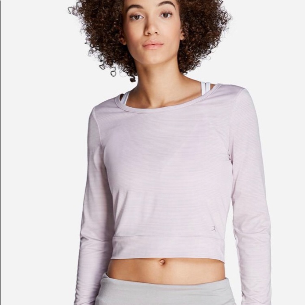 Danskin Women’s Long Sleeve Crop Top